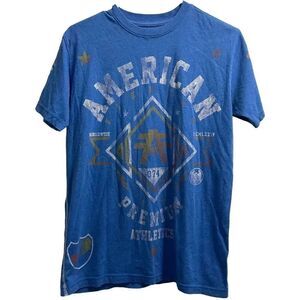 Men’s Blue American Fighter T-Shirt Size Small